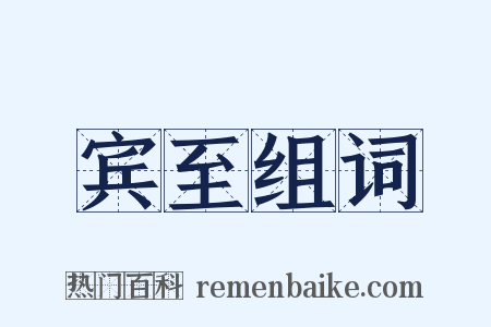 宾至组词是什么意思的图片